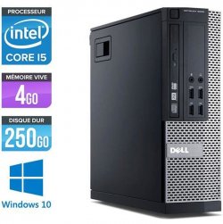 Pc de bureau Dell 7010 SFF - i5 - 4Go - 250 Go HDD - Windows 10