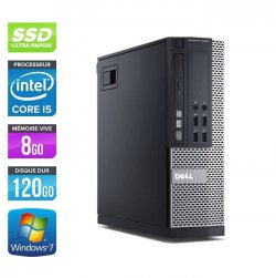 PC Dell 7010 SFF -Core i5-3470 3,2GHz -8Go -120Go SSD