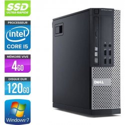 PC Dell 7010 SFF -Core i5-3470 3,2GHz -4Go -120Go SSD