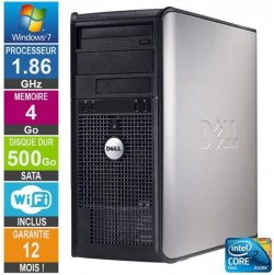PC Dell Optiplex 780 Core 2 Duo E6300 2.80GHz 4Go/500Go Wifi W7
