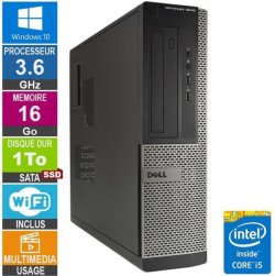 PC Dell Optiplex 3010 DT i5-3470 3.60GHz 16Go/1To SSD Wifi W10