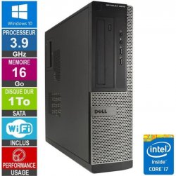 PC Dell Optiplex 3010 DT i7-3770 3.90GHz 16Go/1To Wifi W10