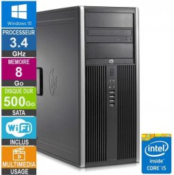 PC HP Elite 8200 CMT i5-2400 3.40GHz 8Go/500Go Wifi W10