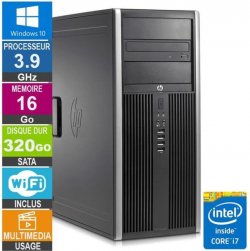 PC HP Elite 8300 CMT i7-3770 3.90GHz 16Go/320Go Wifi W10