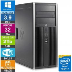PC HP Elite 8300 CMT i7-3770 3.90GHz 32Go/2To Wifi W10