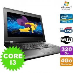 PC Portable 15.6- Lenovo ThinkPad L530 Core I3-2370M 2.4Ghz 4Go Disque 320Go W7