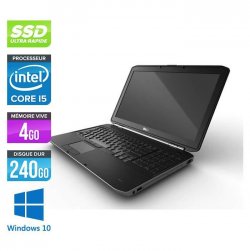 Pc portable Dell E5520 - Core i5 -4Go -SSD 240 Go - Windows 10