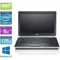 Pc portable Dell E6420 - i5 - 8Go - 120Go SSD - Windows 10