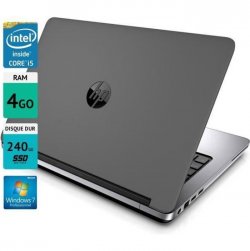 Pc portable HP Probook 640 G1 14- 4GO SSD 240GO Windows 7 gris