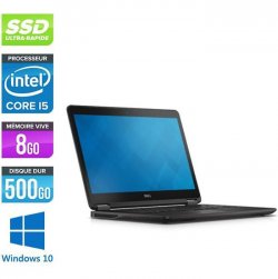 Pc portable Dell E7450 - i5 - 8Go - 500Go SSD - Windows 10