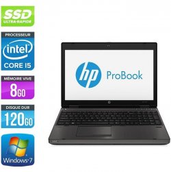 Pc portable HP 6570B - i5 - 8Go - 120Go SSD - 15.6'' - W7